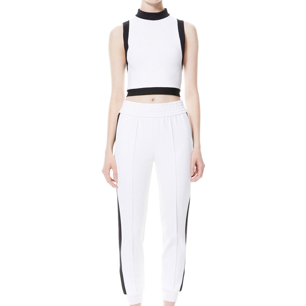 Alice + Olivia MORY COLORBLOCK CROP TOP AND TRACK PANTS